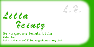 lilla heintz business card